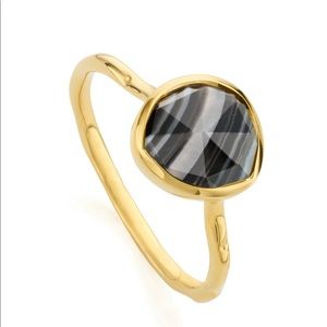 Monica Vinader Gold vermeil siren stackring